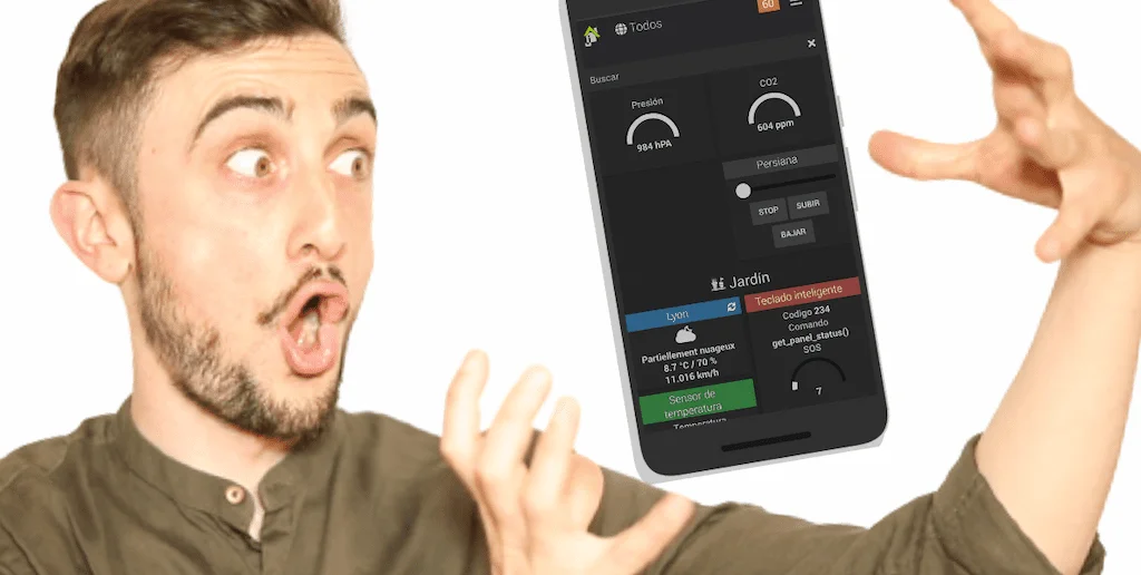 Con Jeedom, tienes un control de tu casa inteligente desde tu teléfono.