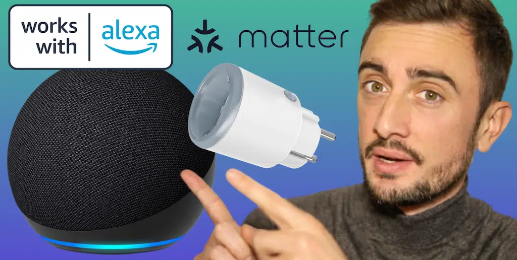 Enchufe inteligente Matter compatible con Alexa