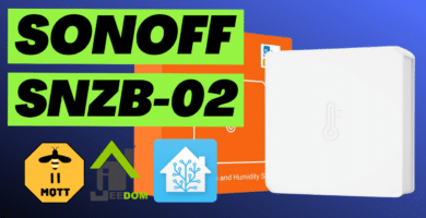 Sonoff SNZB-02 es un sensor de temperatura y humedad Zigbee.