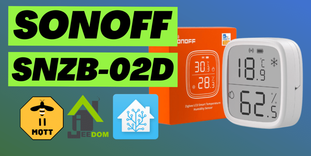 Sonoff lanza su nuevo sensor de temperatura y humedad Zigbee SNZB-02D.