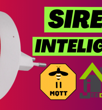 Heiman HS2WD-E es una sirena Zigbee con alarma visual y sonora de 95 dB que puedes usar con Home Assistant o Jeedom con Zigbee2Mqtt.