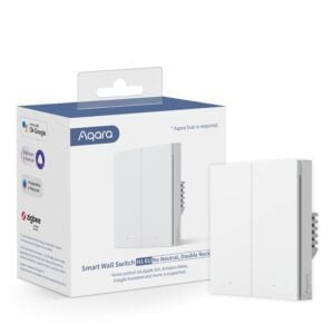 Aqara - Interruptor de pared Zigbee sin neutro WS-EUK02