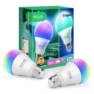 Nous - 2x Bombillas Zigbee Blanco y Color (compatible Tuya y Zigbee2MQTT) Nous P3Z-2