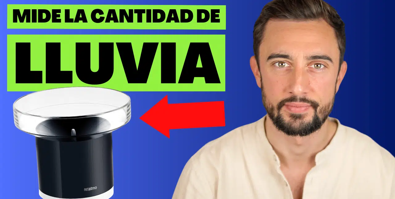 El Pluviómetro Netatmo mide la cantidad de lluvia en tu jardín.
