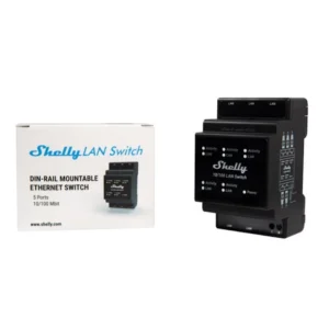 Shelly - Switch Ethernet montable Carril Din Shelly Lan Switch