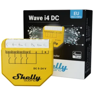 Shelly Qubino - Módulo Z-Wave+ 800 4 Entradas Digitales Shelly Wave I4 DC (24V DC)