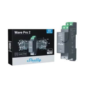 Shelly Qubino - Módulo Z-Wave+ 800 2 Canales Contacto Seco Carril DIN Shelly Wave PRO 2