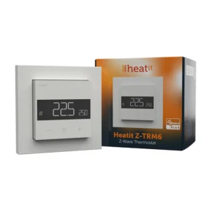 Controla tu calefacción eléctrica desde tu teléfono y con automatizaciones con el termostato Z-Wave+ Z-TRM6 de Heatit Controls.