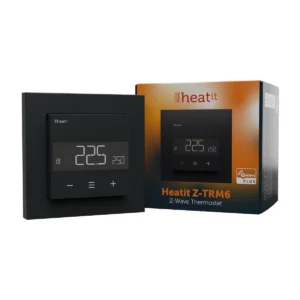 Controla tu calefacción eléctrica desde tu teléfono y con automatizaciones con el termostato Z-Wave+ Z-TRM6 de Heatit Controls.