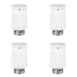 MOES - 4-Pack Zigbee 3.0 intelligent thermostatic head - White