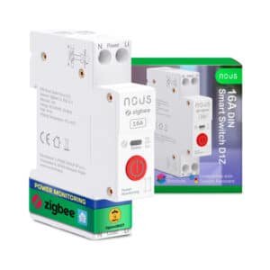 El módulo Zigbee Nous D1Z proporciona control remoto inteligente y monitoreo energético detallado, siendo una opción perfecta para integrar en su sistema domótico.