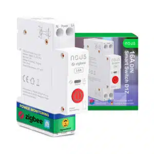 El módulo Zigbee Nous D1Z proporciona control remoto inteligente y monitoreo energético detallado, siendo una opción perfecta para integrar en su sistema domótico.