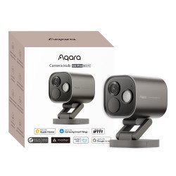 AQARA - Aqara Camera Hub G5 Pro (Wi-Fi) Gray outdoor camera and Zigbee home automation controller