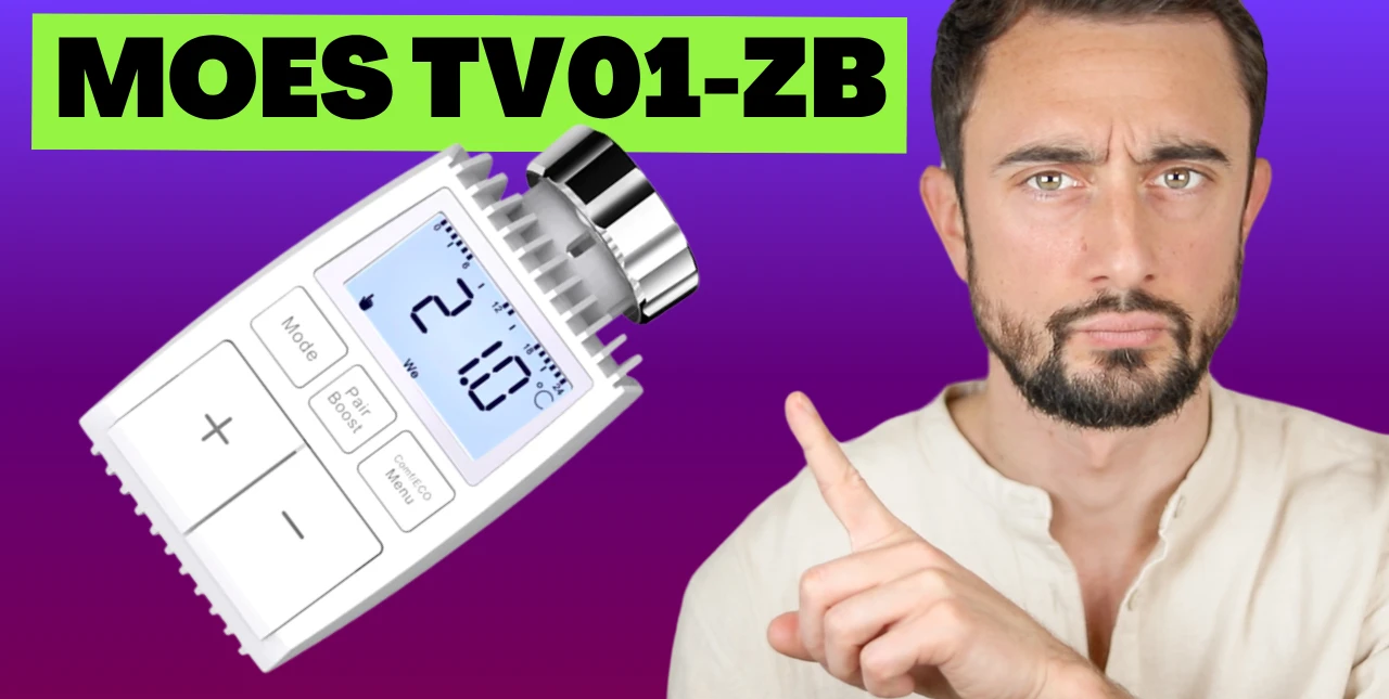 Tutustu Moes TV01-ZB Zigbee-termostaattipään toimintoihin, jotka ovat yhteensopivia Tuyan, Jeedomin ja Home Assistantin kanssa Zigbee2mqtt:n avulla.
