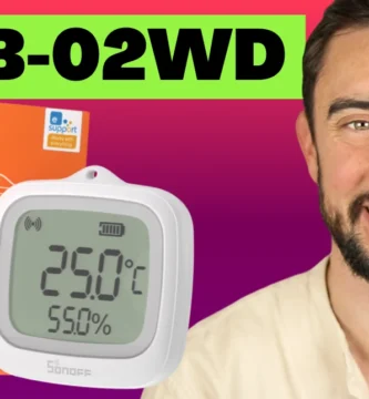 Mide la temperatura y humedad en casa o jardín con SNZB-02WD.