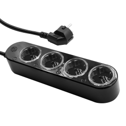 SHELLY - Matter, Zigbee, WIFI Power Strip Gen4 Black